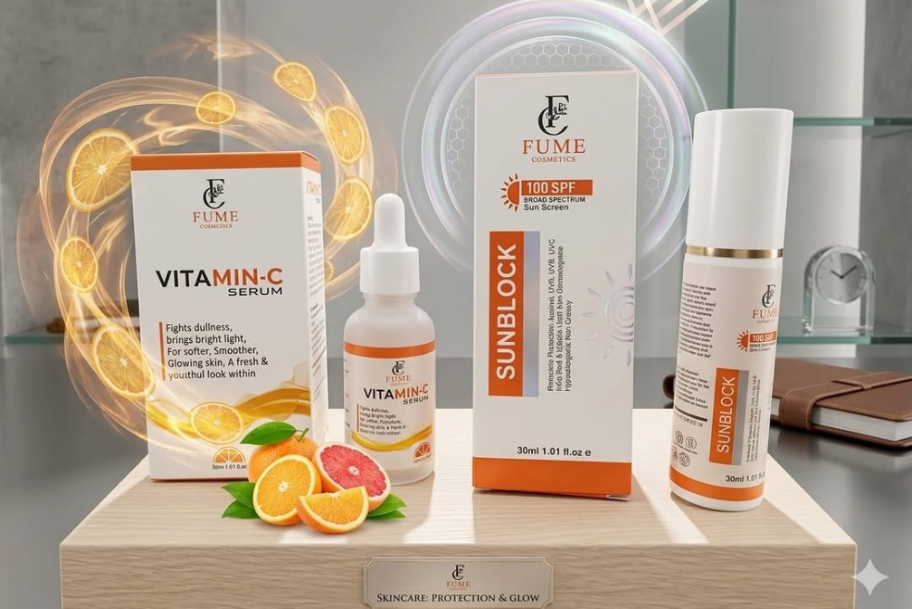 Fume Vitamin C Serum & Sun Block (2 in 1 Bundle Offer)